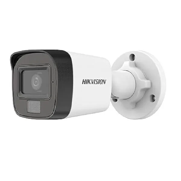 HIKVISION 5MP Outdoor Dual Light + Audio MIC + Motion Alert Wired CCTV Camera | Compatible with iDS-7_HQHI and iDS-7_HUHI Series DVR | Model: DS-2CE16K0T-LPFS with BNC/DC, White