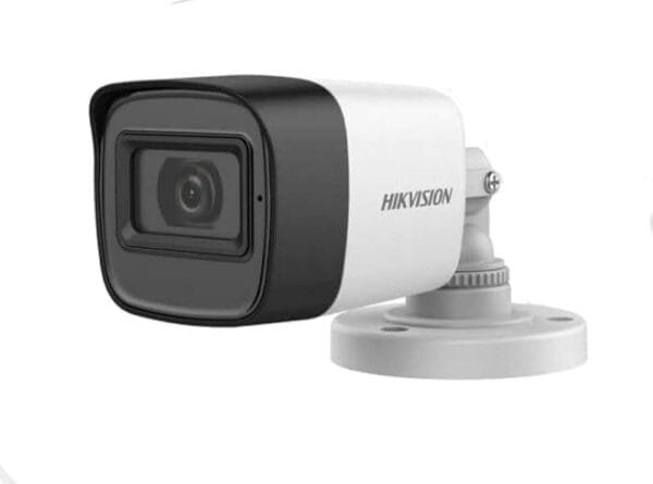 HIKVISION 5MP with in-Built Mic Bullet CCTV Camera DS-2CE16H0T-ITPFS with JK Vision BNC