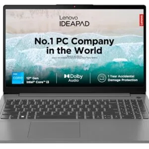 Lenovo IdeaPad Slim 3 Intel Core i3 12th Gen 15.6" (39.62cm) FHD Thin & Light Laptop (8GB/512GB SSD/Intel UHD Graphics/Windows 11/MSO 21/1Yr ADP Free/3months Game Pass/Arctic...