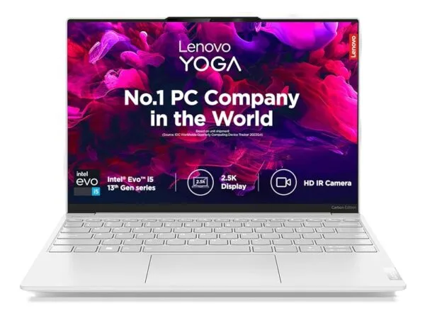 Lenovo Yoga Slim 7 Carbon Intel Evo Core i7 1360P 13.3"(33.7cm) 2.5K IPS 400Nit Laptop(16GB/1TB SSD/Win 11/Office 2021/Backlit KB/1Yr Warranty/Alexa/3 Month Game Pass/Moon...